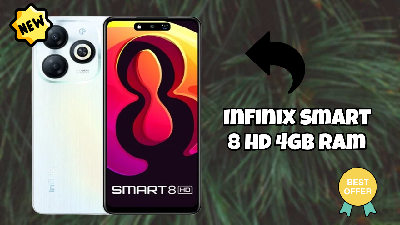 Infinix Smart 8 HD 4GB RAM Display Technology: IPS LCD Quality