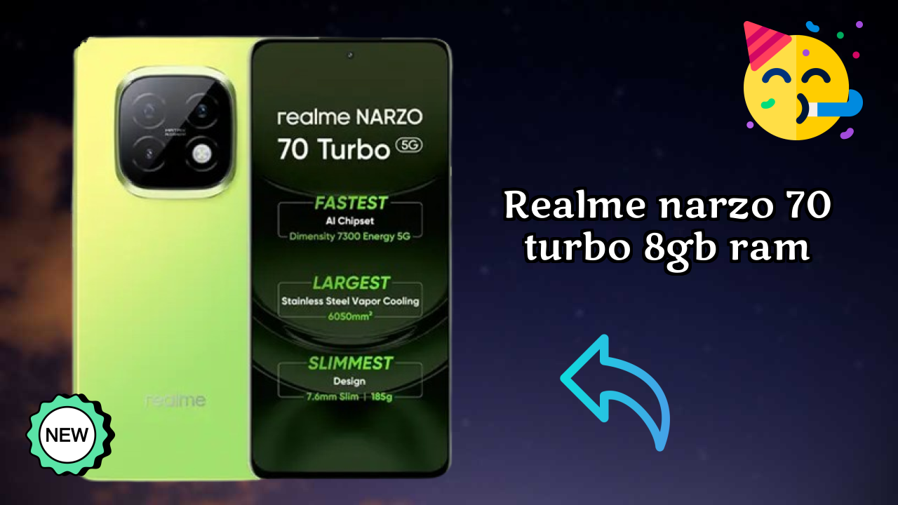 Realme Narzo 70 Turbo 8GB RAM at ₹16,999 - Complete Specifications