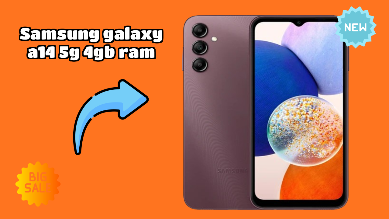 Samsung Galaxy A14 5G 4GB RAM Battery Life: 5000 MAh Charging Speed